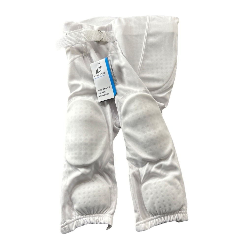 Champro youth Boys Football Pants Small White